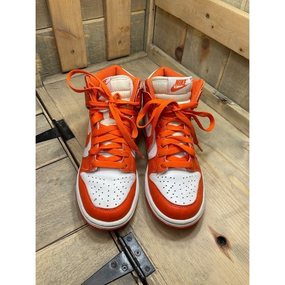 Nike Dunk High SP Syracuse Orange Blaze DB2179-100 GS Size 4Y - Picture 3 of 9
